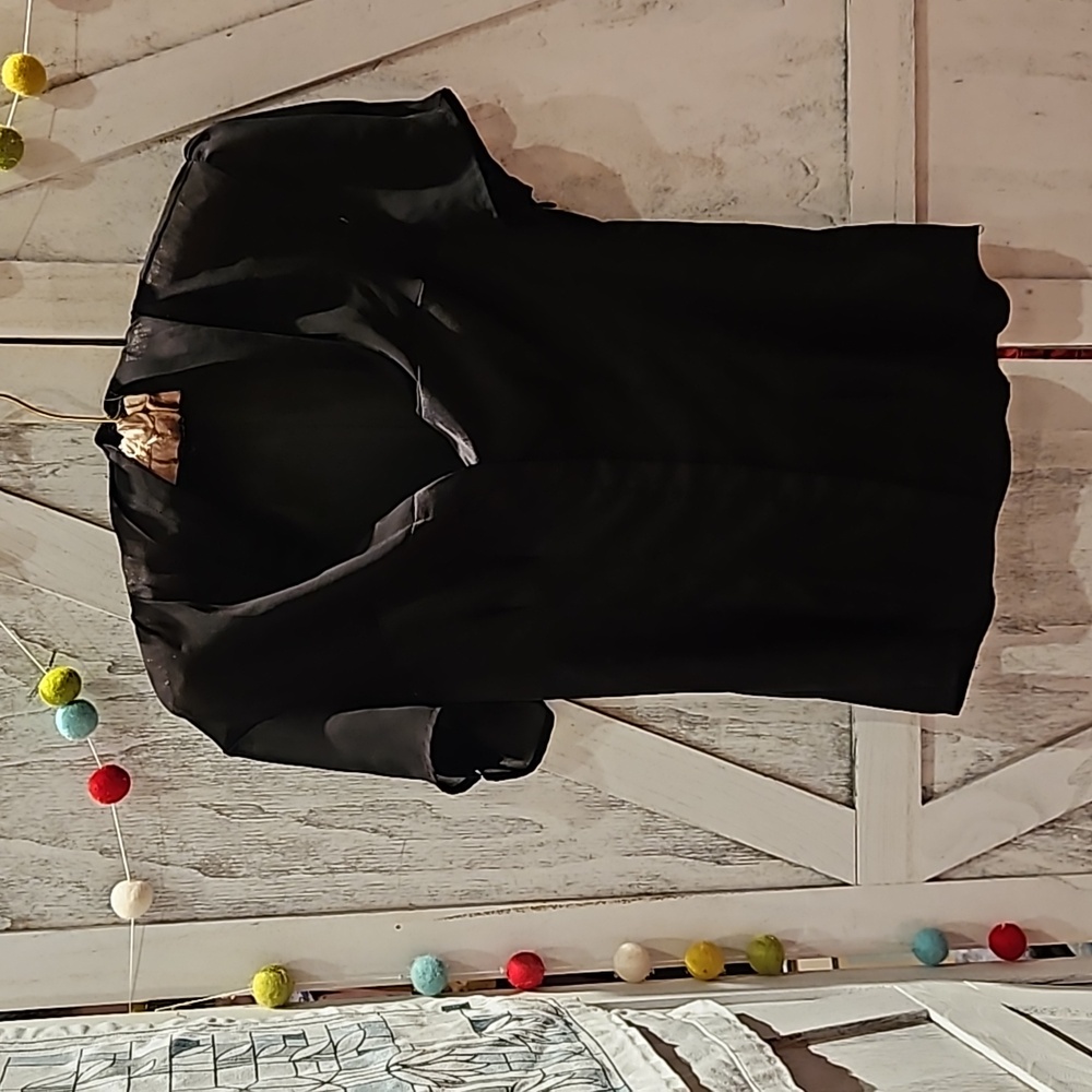 Express vintage women black blouse size S .